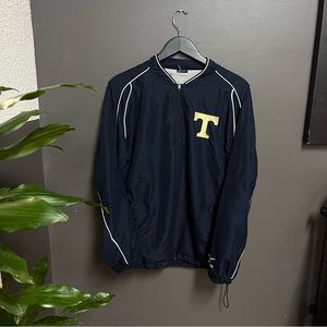 Navy Varsity Windbreaker Quarter-Zip Jacket Size Small ($25)